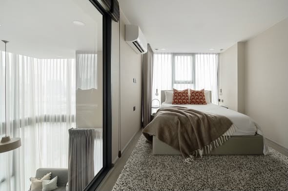 bedroom of Heart of Bangkok