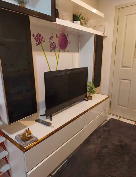 living room and room interior and bathroom of HI Sukhumvit 93