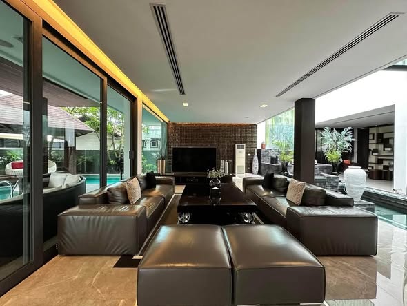 living room and room interior of House for Rent Fully Furnish