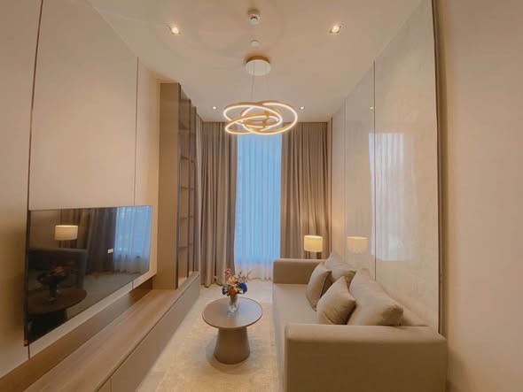 bedroom and living room of HYDE Heritage Thonglor, Sukhumvit 59 main road