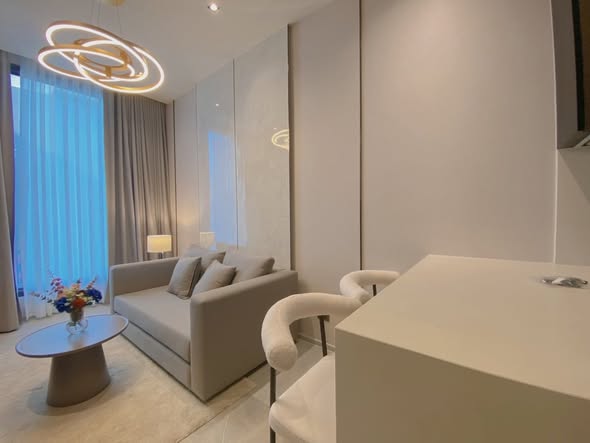 bedroom and living room and bathroom of HYDE Heritage Thonglor, Sukhumvit 59 main road