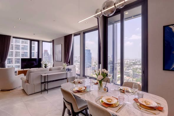 living room of HYDE Heritage Thonglor, Sukhumvit 59 main road