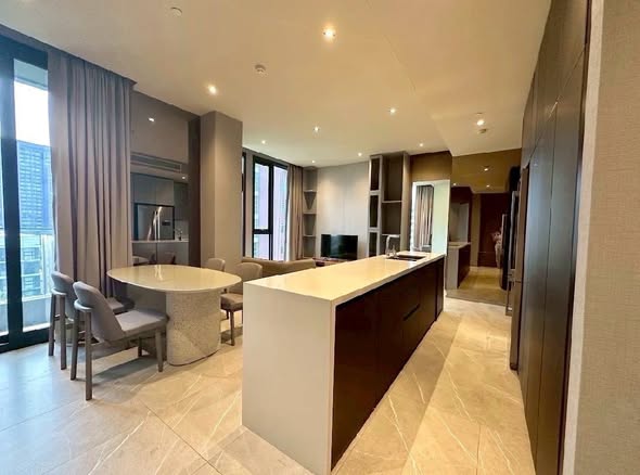 room interior and kitchen of HYDE Heritage Thonglor, Sukhumvit 59 main road