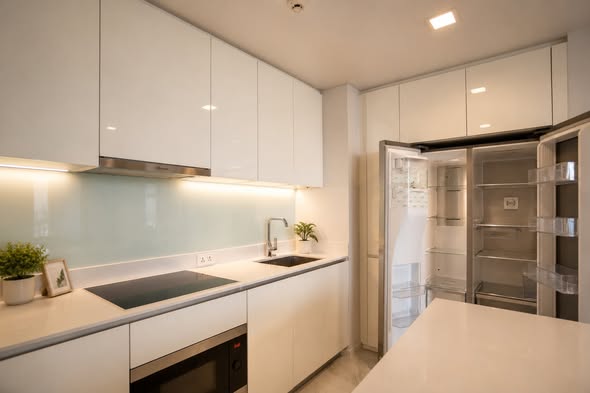 bathroom and kitchen of HYDE Sukhumvit 11