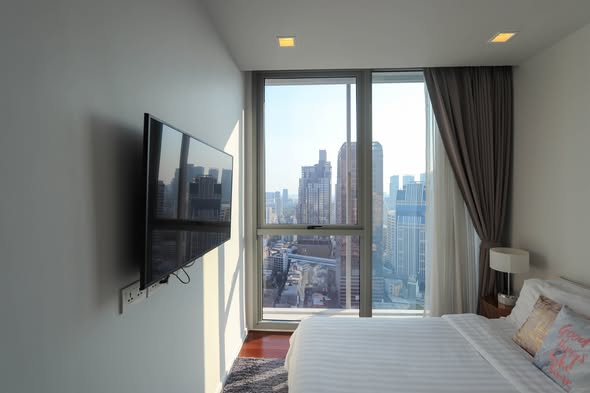 bedroom and room interior of HYDE Sukhumvit 11