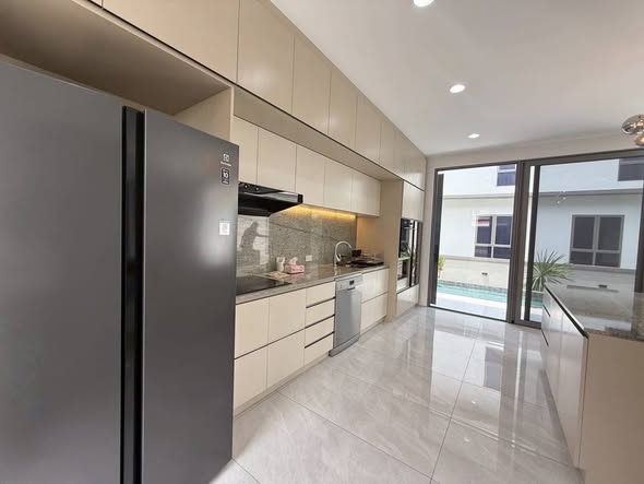 room interior and kitchen of I-NINE Pool Villa