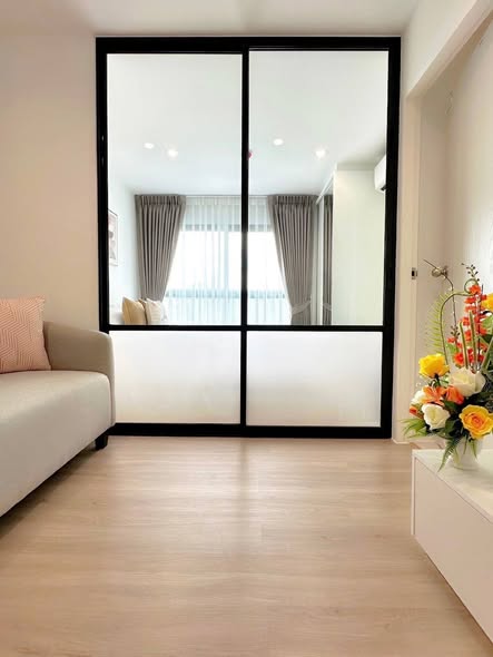 living room and bedroom and room interior of iCondo Activ Pattanakarn