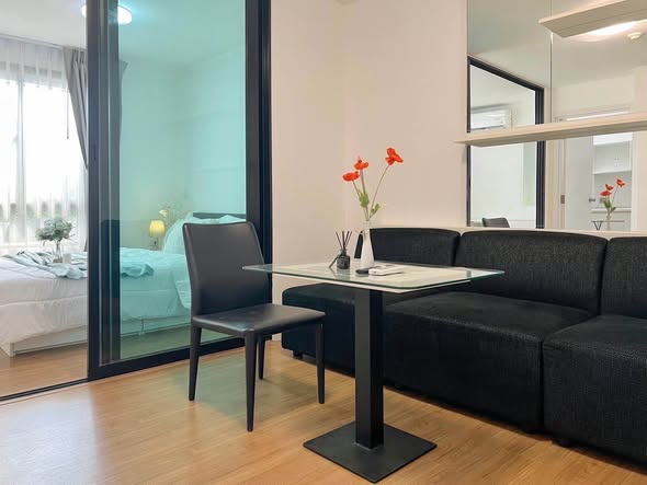 bedroom and living room and room interior of iCondo Salaya 2 The Campus ไอ คอนโด ศาลายา 2 เดอะ แคมปัส