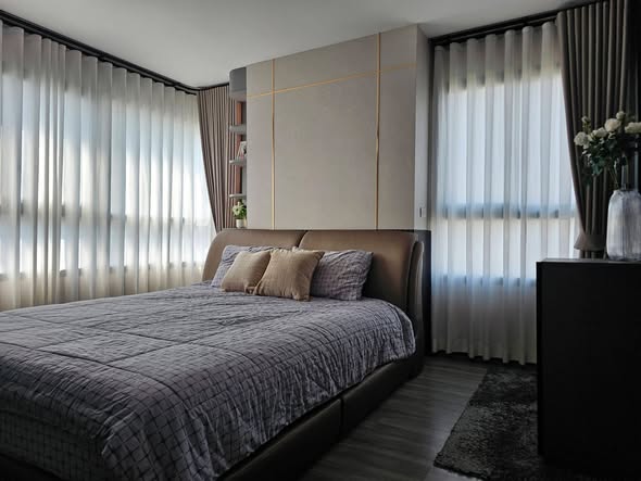 bedroom of IDEO Chula-Sam Yan