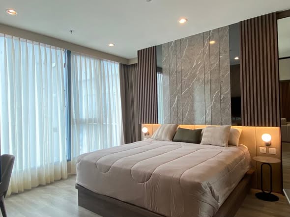 bedroom of Ideo Mobi Sukhumvit 66