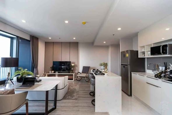 kitchen of Ideo Mobi Sukhumvit 66