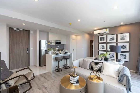 living room of Ideo Mobi Sukhumvit 66
