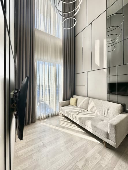 living room and bedroom and room interior of Ideo Mobi Sukhumvit Eastpoint