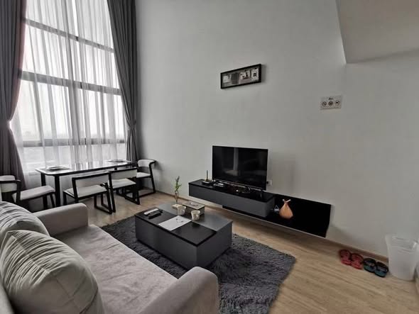 bedroom and living room of Ideo New Rama 9