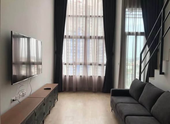 bedroom and living room and room interior of Ideo New Rama 9