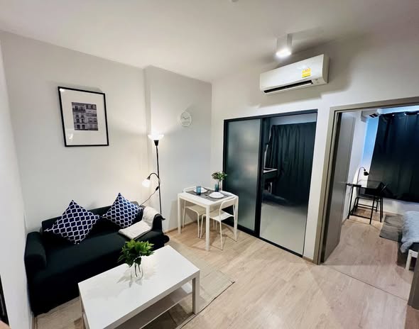 living room and bedroom and room interior of Ideo New Rama 9