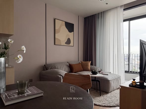 living room and bedroom of Ideo Q Sukhumvit 36