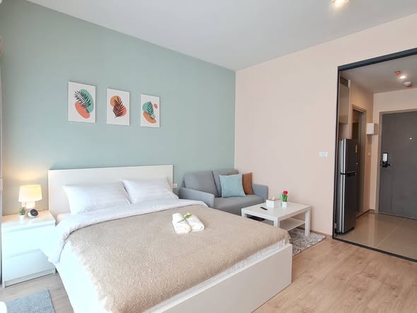 bedroom of IDEO Rama9 – Asoke