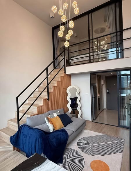living room of IDEO Rama9 – Asoke