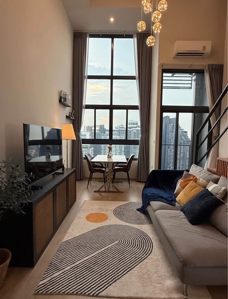 living room of IDEO Rama9 – Asoke