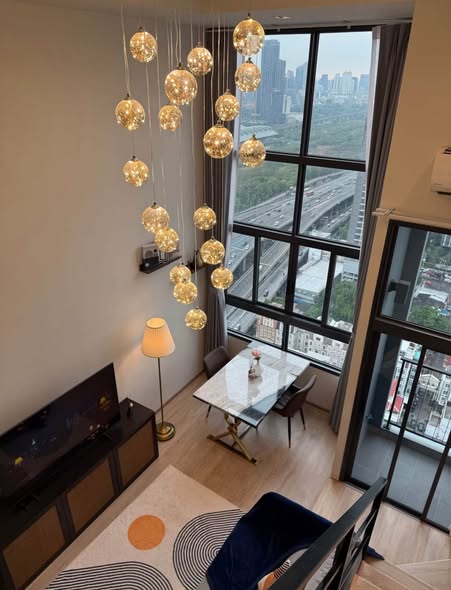 living room of IDEO Rama9 – Asoke