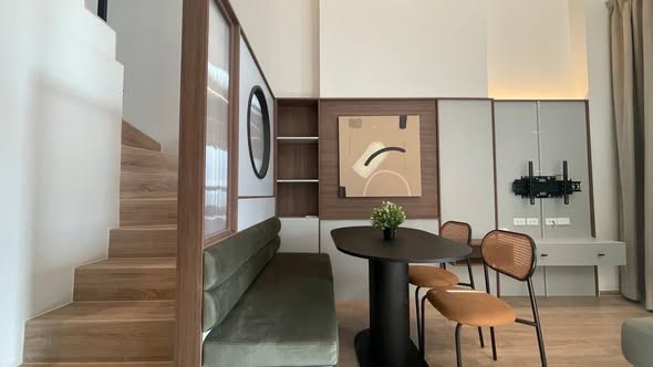 living room of IDEO Rama9 – Asoke