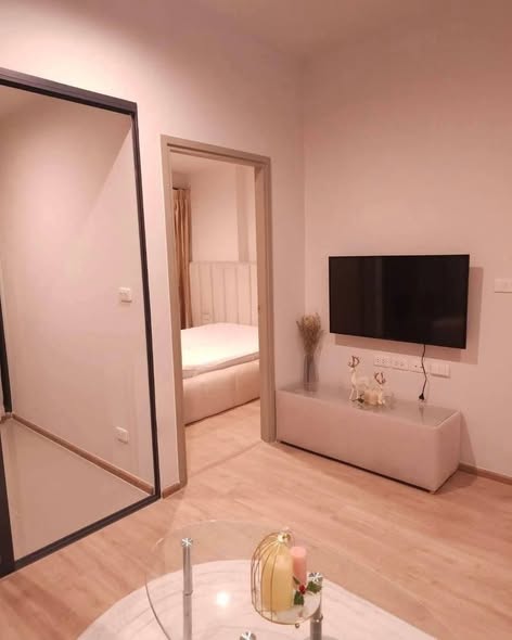 living room and bedroom and room interior of IDEO Rama9 – Asoke