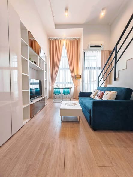 living room and room interior of IDEO Rama9 – Asoke