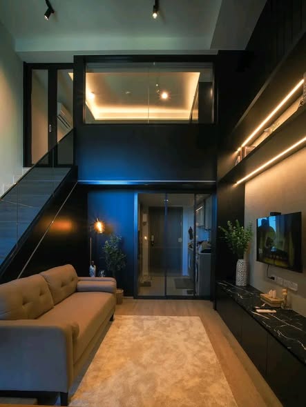 living room and room interior of IDEO Rama9 – Asoke