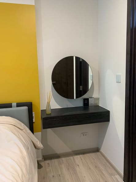 bedroom and bathroom of IDEO Ratchada-Huai Khwang
