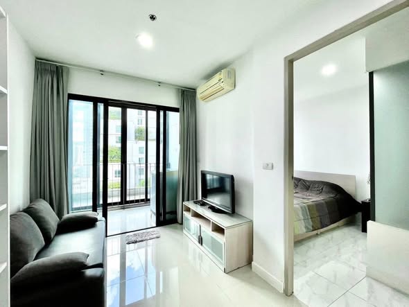 living room and bedroom and room interior of IDEO Ratchada-Huai Khwang