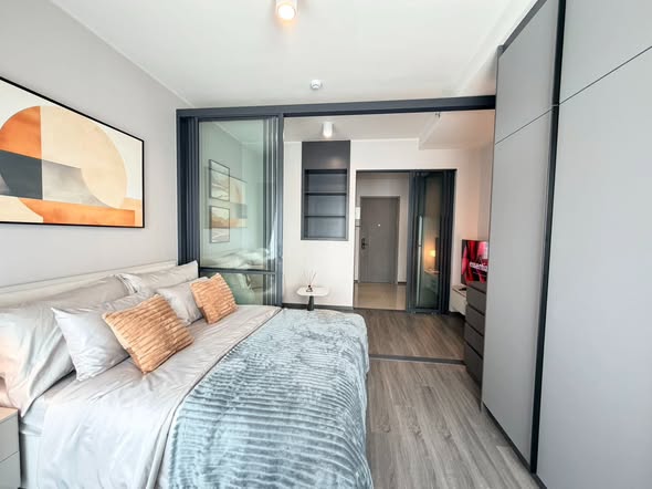 bedroom of IDEO Sukhumvit Rama 4 ไอดีโอ สุขุมวิท-พระราม 4