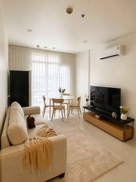living room and bedroom of Ideo Verve Sukhumvit