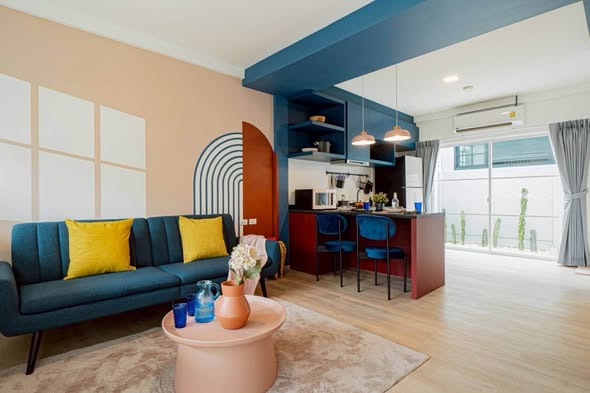 living room of indy bangna ramkhamhaeng
