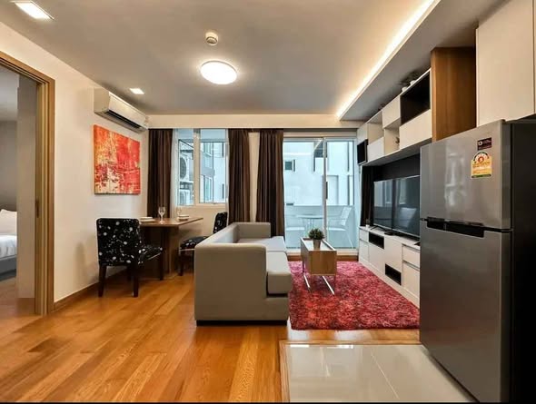 living room and bedroom of InterLux Premier Sukumvit 13