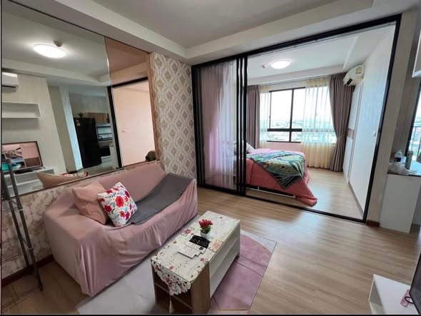 bedroom and living room of J Condo Satorn-Kallaprapruk