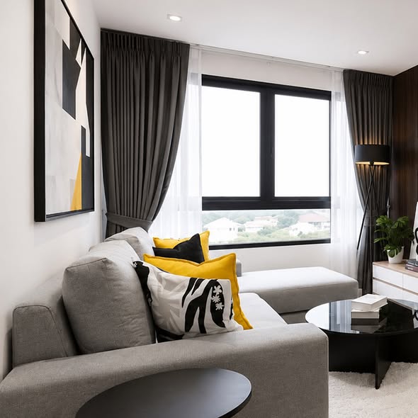 living room and bedroom of J.W. City Condo