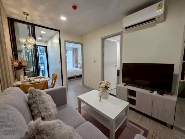 bedroom and living room of KAVE Seed Kaset | เคฟ ซี้ด เกษตร