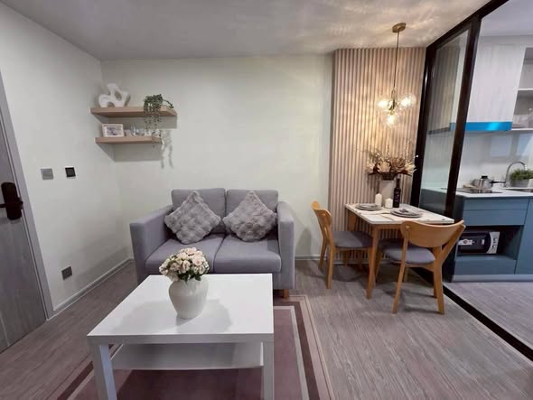 living room of KAVE Seed Kaset | เคฟ ซี้ด เกษตร