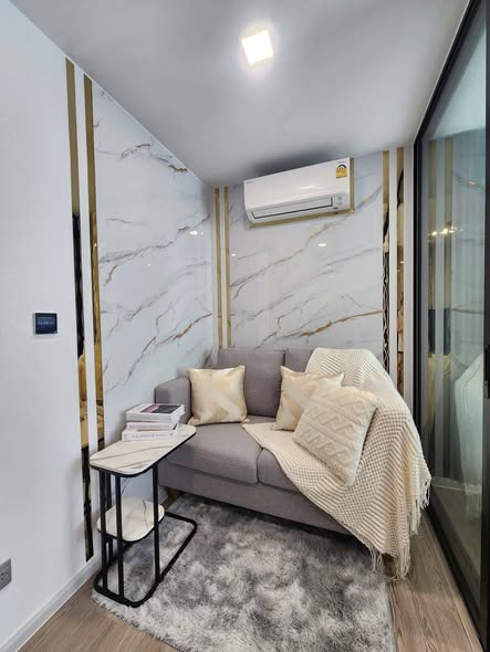 living room and bedroom of KAVE Seed Kaset | เคฟ ซี้ด เกษตร