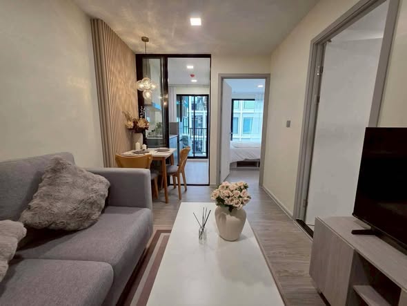 living room and bedroom and room interior of KAVE Seed Kaset | เคฟ ซี้ด เกษตร