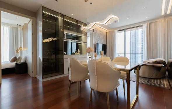 bedroom and living room of KHUN by YOO