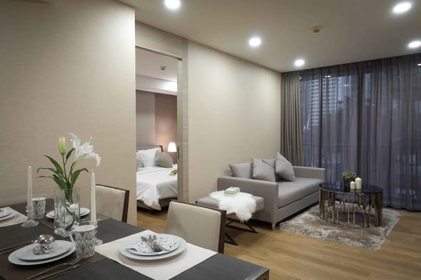 living room and bedroom of Klass Lang Suan