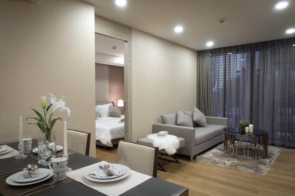 living room and bedroom of Klass Lang Suan