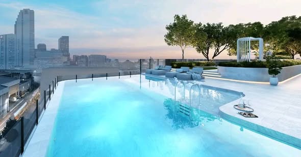 pool of Klos Ratchada7 Condominium (โคลส รัชดา 7)