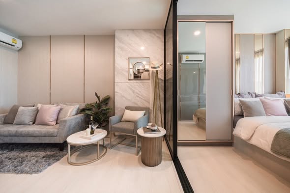 bedroom of KnightsBridge Phaholyothin Interchange