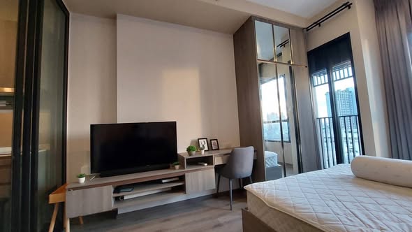living room and bedroom of KnightsBridge Prime Onnut