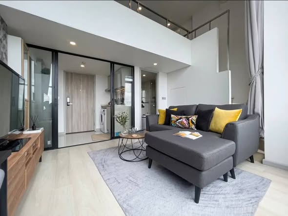 bedroom and living room and room interior of KnightsBridge Prime Sathon