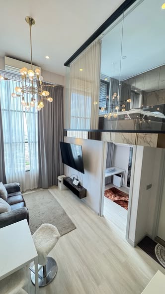 living room and bedroom and room interior of KnightsBridge Prime Sathon
