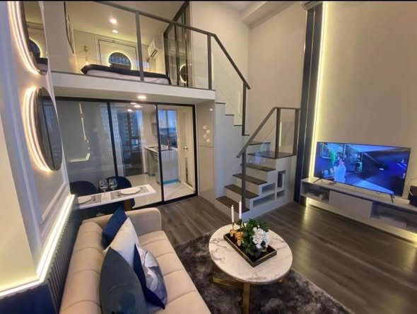 living room of KnightsBridge Space Rama9